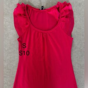EXPRESS coral short sleeve shirt